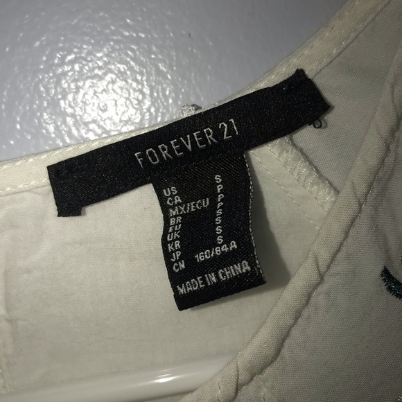 Forever 21 White Floral Mini Dress - Picture 7 of 7